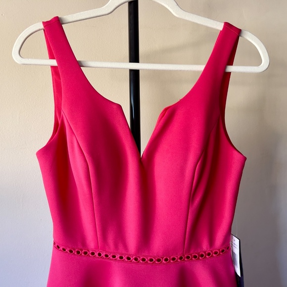 Coral Pink Cocktail Dress - Picture 2 of 3